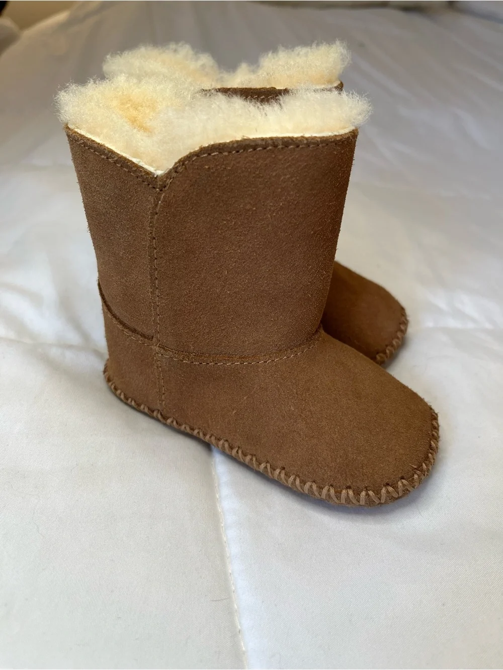 UGG Toddler Chestnut Brown Shearling-Lined Boots